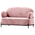 Coco 2-Seater Sofa: Stylish Comfort 3D model small image 3