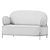 Coco 2-Seater Sofa: Stylish Comfort 3D model small image 4