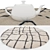 Versatile Set of 8 Modern Rugs 3D model small image 4