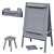 MÅLA/FLISAT IKEA Easel Combo: Perfect for Creativity 3D model small image 5