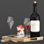 Vintage Wine and Cigarettes Set 3D model small image 1