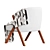 Zara Home Boucle Armchair 3D model small image 6