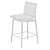 Sleek Upholstered Embrace Chair 3D model small image 3
