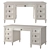 Vilton Desk with Drawers 3D model small image 1