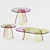 Shimmer Glass Coffee Tables 3D model small image 1