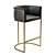 Sleek Enquire Bar Stool: High-Quality Industrial Design 3D model small image 1