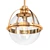 Aged Brass Industrial Pendant 3D model small image 1