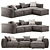 Lenonn 3-Seater Modular Sofa 3D model small image 4
