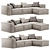 Lenonn 3-Seater Modular Sofa 3D model small image 5