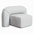 Sleek Moss 1300 Armchair: Luxurious Comfort 3D model small image 3