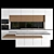 Sleek Marble Kitchen Island 3D model small image 1