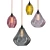 Glistening Pear Drops Pendant - Vibrant Millimeter Jewels 3D model small image 1