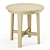 Modern Outdoor Side Table - Vista II 3D model small image 1