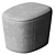  Luxe Comfort Ottoman Pouf 3D model small image 2