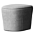  Luxe Comfort Ottoman Pouf 3D model small image 3