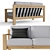 Gloster LOOP 2-Seater: Sleek and Stylish Sofa 3D model small image 2