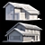 Modern Two-Storey Cottage with Click Seam Roof 3D model small image 5