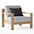 Gloster LOOP Lounge Chair: Elegant Comfort 3D model small image 3