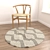 Versatile 6-Piece Round Rug Set 3D model small image 2