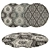 Round Rugs Set 378 3D model small image 1