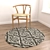 Round Rugs Set 378 3D model small image 6