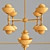 Elegant Greenwich Chandelier 3D model small image 3