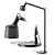 Modern Floor Lamp with Adjustable Light 3D model small image 1
