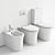 Duravit White Tulip Close Coupled Toilet 3D model small image 5