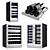 Phiestina Wine Cooler Fridge Set 3D model small image 2