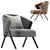 Cozy Boucle Armchair by Zara Home 3D model small image 4