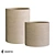 Elegant Concrete Planters: Concretika Cylinder Collection 3D model small image 1