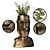 Ancient Easter Island: Bronze Statue with Plant 3D model small image 3