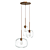 Customizable Glass Chandelier: Sculptural Elegance 3D model small image 2