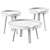 Muuto Around Coffee Table Set 3D model small image 2