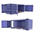 20ft Open Side Sea Container with Animated Doors 3D model small image 10