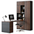 Versatile Office Furniture Set with Three Bookshelf Options 3D model small image 3