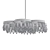 Modern Daisy Nickel Chandelier 3D model small image 2