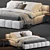 Luxurious B&B Italia Tufty Bed: Ultimate Comfort & Elegance 3D model small image 1