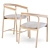 Redonda Dining Chair: Classic Curves and Scandinavian Design 3D model small image 3