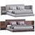 Modern Minotti Bed: Brasilia 3D model small image 4