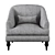 Belva Armchair: Stylish and Comfortable 3D model small image 3