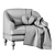 Belva Armchair: Stylish and Comfortable 3D model small image 5