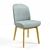 James Burgess Designed Erdee Dining Chair 3D model small image 1