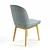 James Burgess Designed Erdee Dining Chair 3D model small image 3