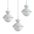 Sleek Nordic Pendant Light 3D model small image 2