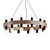 Cirque Bronze Chandelier 3D model small image 1