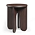 OWL Wood Stool: Versatile Side Table 3D model small image 1