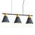 Sleek Nordic Linear Pendant 3D model small image 1