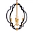 Elegant Four-Light Chandelier 3D model small image 1