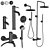 Paini COX Set | Faucets & Showers 3D model small image 8